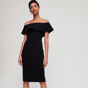 Aritzia RUSLAN dress size 4 BLACK NWT